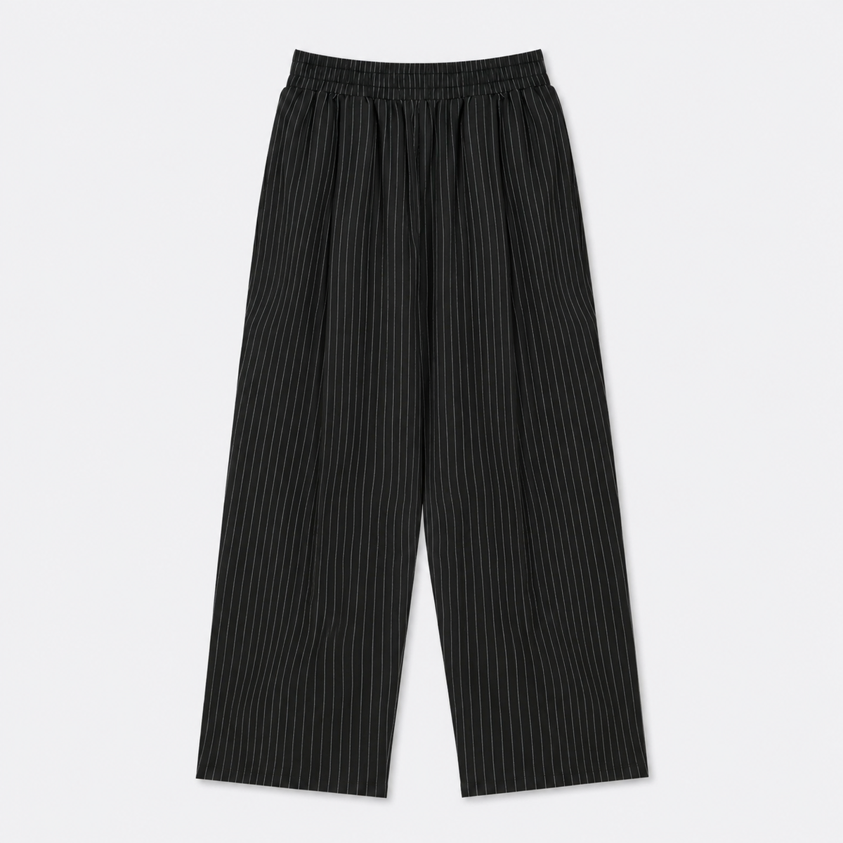 Relaxed Striped Pleated Pants