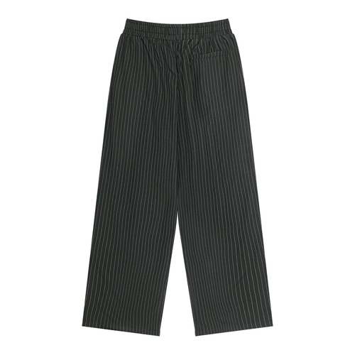 Relaxed Striped Pleated Pants